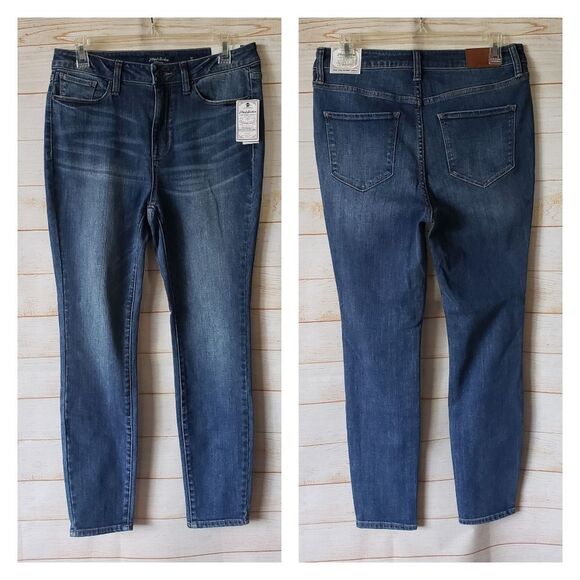 Flag & Anthem High Rise Skinny Ankle Stretch Blue Jeans Women's Size 8/29 - Picture 1 of 11